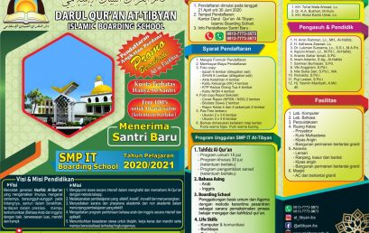 INFO PENERIMAAN SANTRI BARU (PSB) TP 2020/2021
