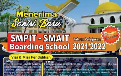 Pendaftaran SMPIT – SMAIT At-Tibyan TP 2021/2022 telah dibuka